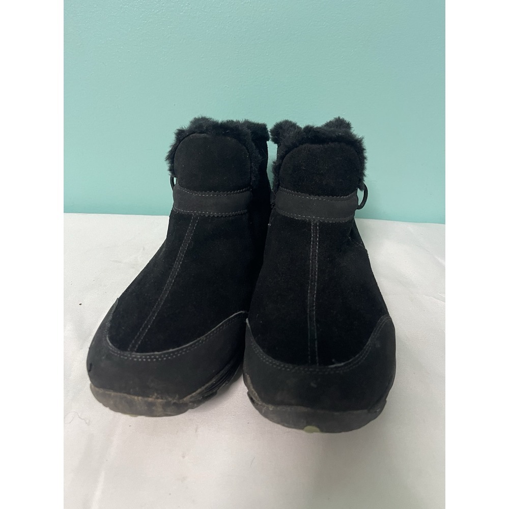 Aetrex Womens‎ Esendura Boots Size 11  Side Zippers Black Suede S-373